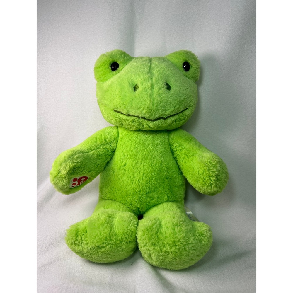 Build-A-Bear Workshop Spring Green Frog Plush Stuffed‎ Animal 16 Inch Lime Green